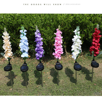 4 Pack Solar Garden Lights with Flowers Waterproof for Outdoor Patio Yard Garden Decoration