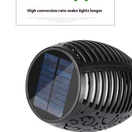 4 Pack Solar Torch Lights Outdoor Flickering Flame Waterproof Lights for Yard Patio Lawn Decor