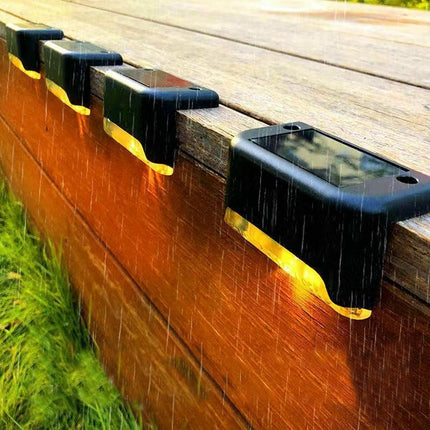 Solar Deck Lights Outdoor Step Lights Waterproof Led Solar lights for Outdoor Stairs Step Fence Yard