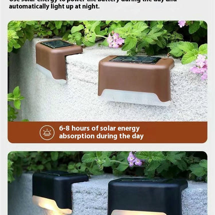 Solar Deck Lights Outdoor Step Lights Waterproof Led Solar lights for Outdoor Stairs Step Fence Yard