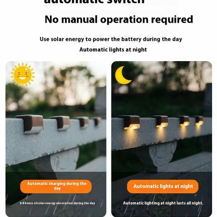 Solar Deck Lights Outdoor Step Lights Waterproof Led Solar lights for Outdoor Stairs Step Fence Yard