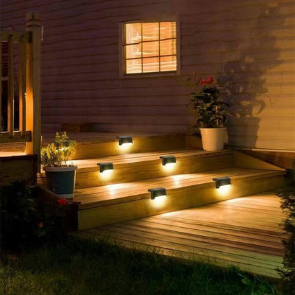 Solar Deck Lights Outdoor Step Lights Waterproof Led Solar lights for Outdoor Stairs Step Fence Yard