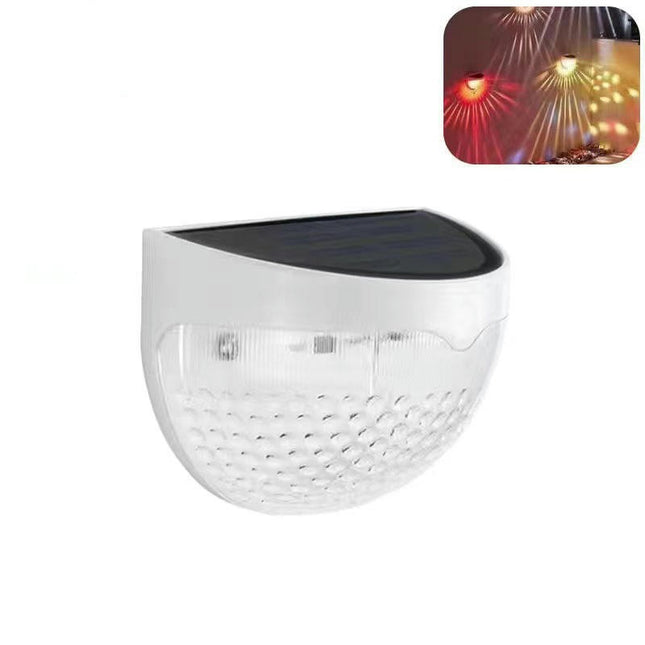 6 Pack Solar Deck Fence Light Outdoor Waterproof Wall Lamp LED Light for Yard Garden Decor