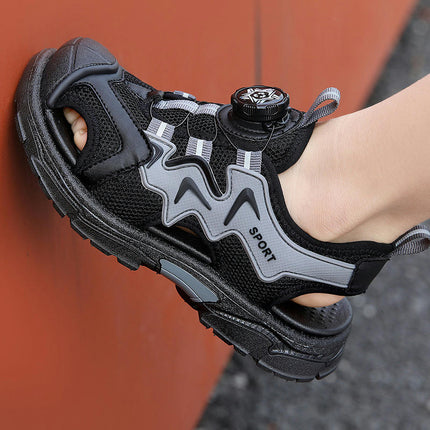 Sports Boys Thick Bottom Sandals Casual Beach Faux Leather Sandal