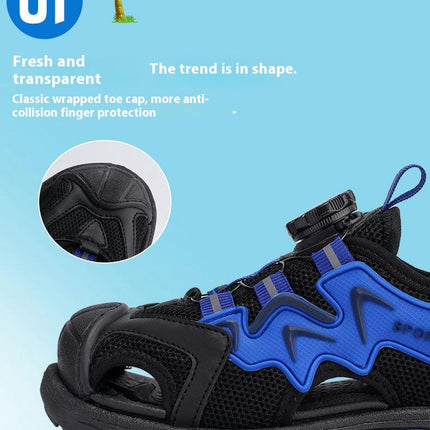 Sports Boys Thick Bottom Sandals Casual Beach Faux Leather Sandal