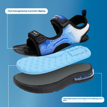 Summer Kids Boys Sports Open Toe Walking Sandals for Outdoor Hiking