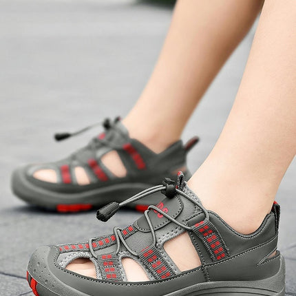 Summer Boys Sandals Closed Toe Toddler Sport Faux Leather Sandals