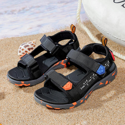 Kids Boys Open Toe Outdoor Summer Sport Faux Leather Sandals