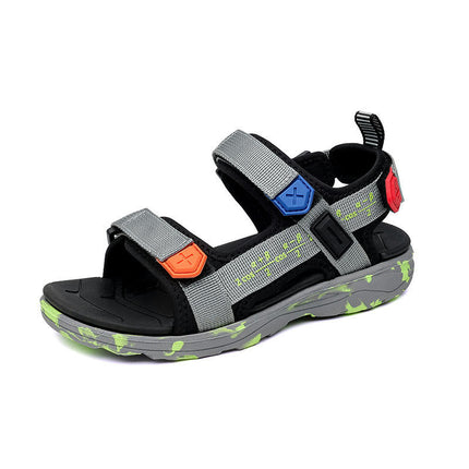 Kids Boys Open Toe Outdoor Summer Sport Faux Leather Sandals
