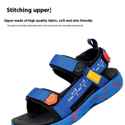 Kids Boys Open Toe Outdoor Summer Sport Faux Leather Sandals