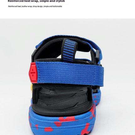 Kids Boys Open Toe Outdoor Summer Sport Faux Leather Sandals