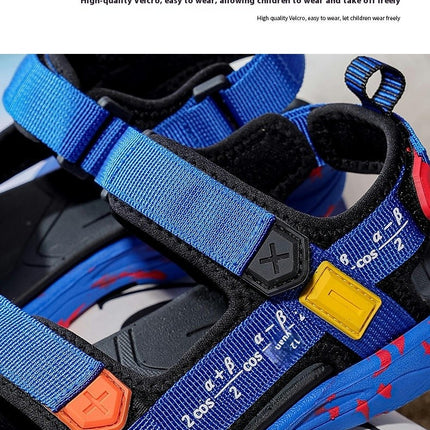 Kids Boys Open Toe Outdoor Summer Sport Faux Leather Sandals