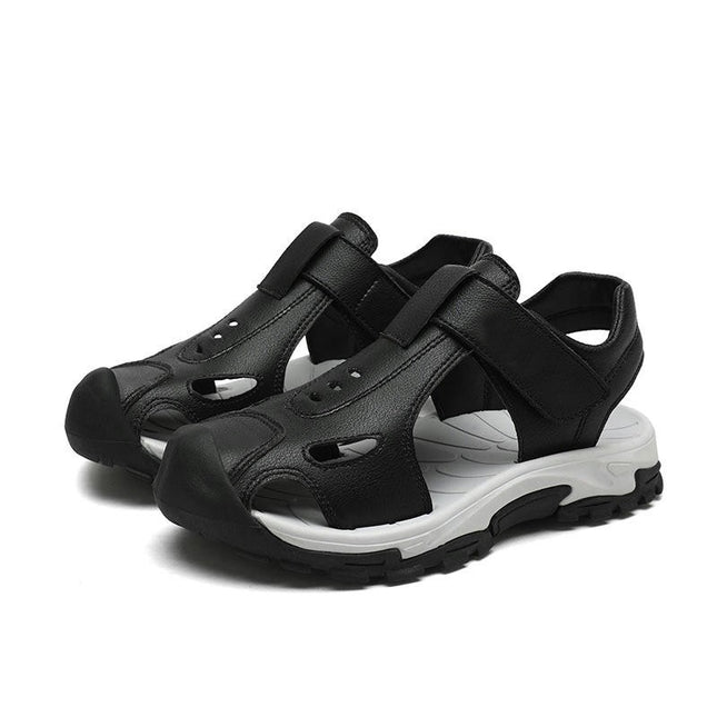 Childrens Faux Leather Sandals Summer Beach Open Toe Sandals for Boys