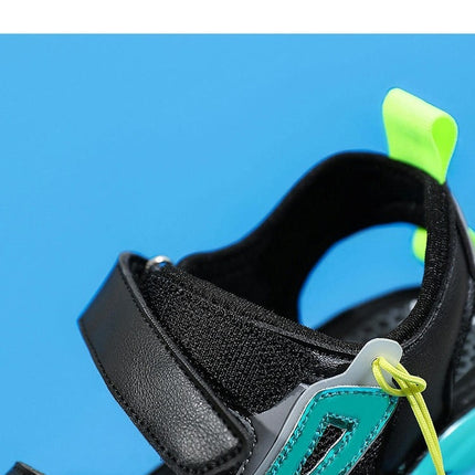 Boys Sandals Open Toe Summer Outdoor Sport Faux Leather Sandals