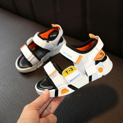 Kids Sandals Boys Open Toe Outdoor Summer Sport Faux Leather Sandals