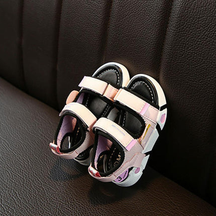 Kids Sandals Boys Open Toe Outdoor Summer Sport Faux Leather Sandals