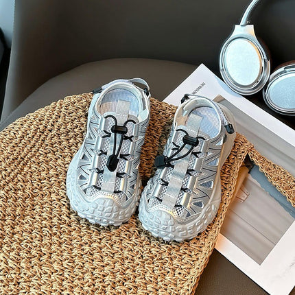 Boys Summer Outdoor Beach Sports Closed Toe Faux Leather Sandals