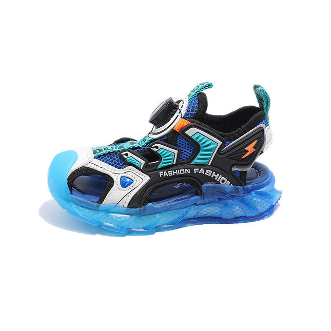Boys Summer Outdoor Hiking Beach Sports Closed Toe Faux Leather Sandals