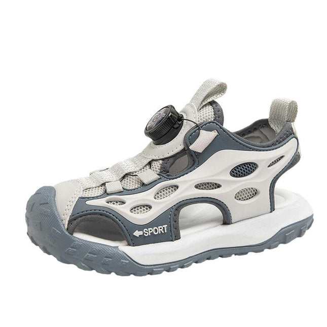 Kids Boys Summer Outdoor Beach Sports Closed Toe Faux Leather Sandals