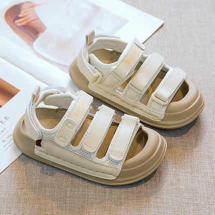 Boys Sandals Summer Comfy Open Toe Beach Faux Leather Sandals