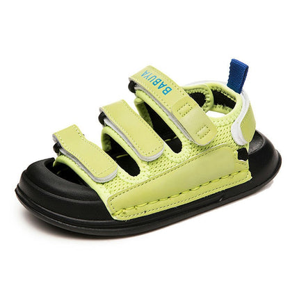 Boys Sandals Summer Comfy Open Toe Beach Faux Leather Sandals