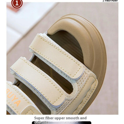 Boys Sandals Summer Comfy Open Toe Beach Faux Leather Sandals
