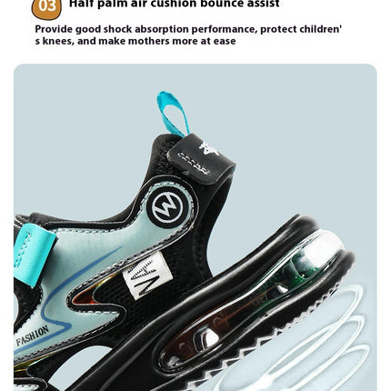 Boys Sandals Closed Toe Athletic Sport Hiking Outdoor Summer Faux Leather Sandals