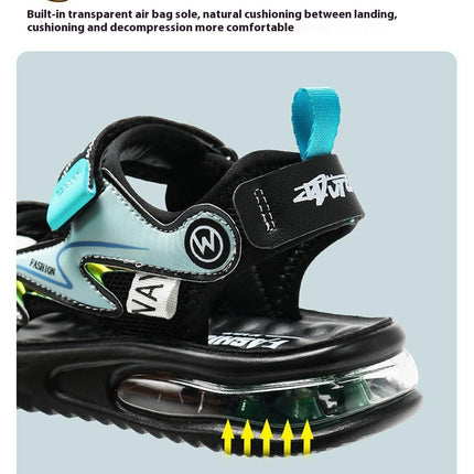 Boys Sandals Closed Toe Athletic Sport Hiking Outdoor Summer Faux Leather Sandals