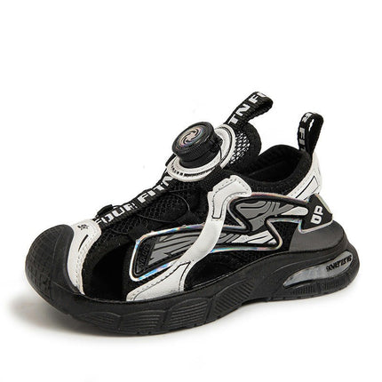 Boys Outdoor Sport Sandals Kids Closed Toe Faux Leather Beach Sandals