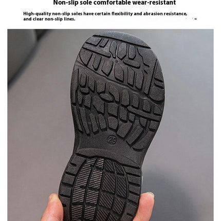 Boys Outdoor Sport Sandals Kids Closed Toe Faux Leather Beach Sandals
