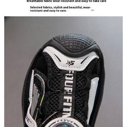 Boys Outdoor Sport Sandals Kids Closed Toe Faux Leather Beach Sandals