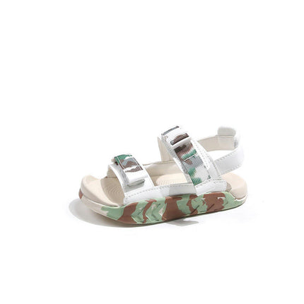 Little Boys Sandals Open Toe Flat Summer Faux Leather Sport Sandal