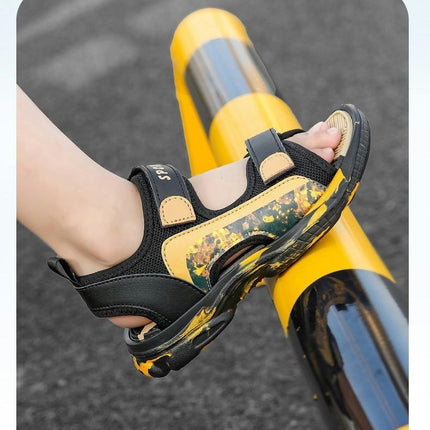 Childrens Sandals Boys Closed Toe Beach Sports Casual Sandals