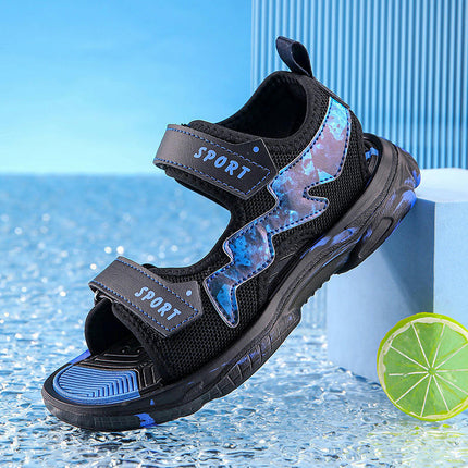 Boys Sandal Open Toe Outdoor Summer Faux Leather Sport Sandal