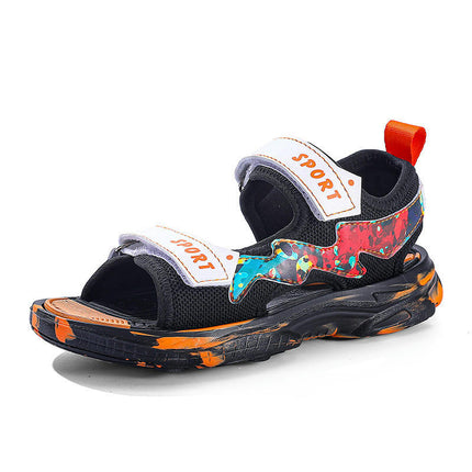 Boys Sandal Open Toe Outdoor Summer Faux Leather Sport Sandal