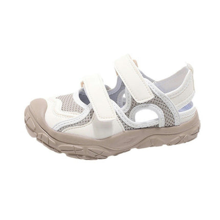 Summer Sole Light And Childrens Boys Fashion Personality Faux Leather Beach Sandals