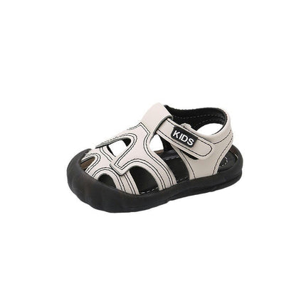 Summer Kids Boys Sandals Open Toe Outdoor Casual Faux Leather Sandals