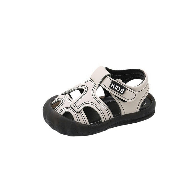 Summer Kids Boys Sandals Open Toe Outdoor Casual Faux Leather Sandals