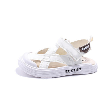 Little Boys Sandals Summer Beach Fashion Open Toe Soft Sole Faux Leather Sandal