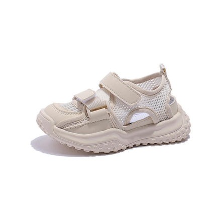 Toddler Little Boys Sandals Summer Non Slip Faux Leather Half Sandals