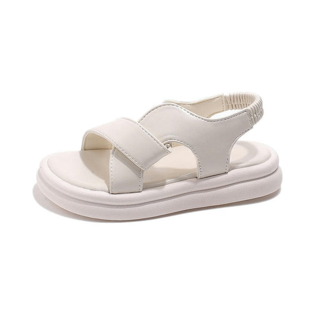 Summer Toddler Boys Open Toe Faux Leather Soft Bottom Non Slip Sandals