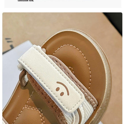 Little Boys Walking Sandals Open Toe Faux Leather Beach Sandalias