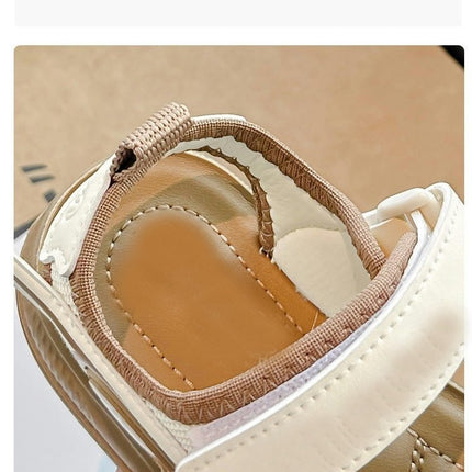 Little Boys Walking Sandals Open Toe Faux Leather Beach Sandalias