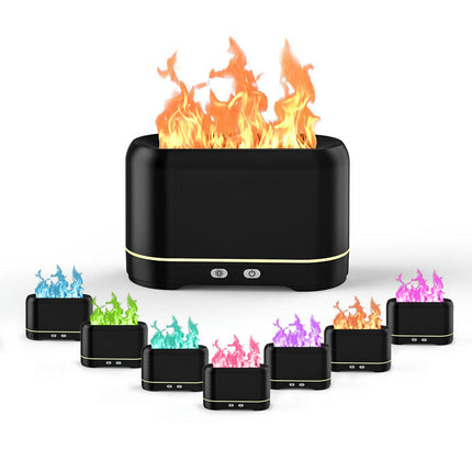 Desktop Flame Aromatherapy Humidifier - Quiet Small Large Spray Aromatherapy Machine for Bedroom