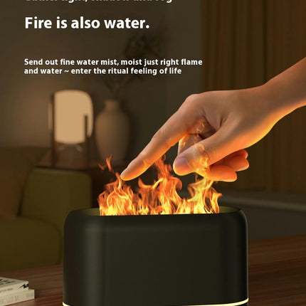 Desktop Flame Aromatherapy Humidifier - Quiet Small Large Spray Aromatherapy Machine for Bedroom