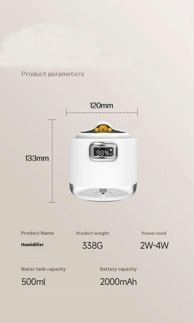 Small Household Humidifier Desktop Office Bedroom Colorful Atmosphere Light Silent Humidifier