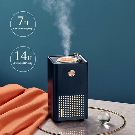Retro Record Player Humidifier-USB Mini Car Silent Desktop Portable Air Purifier