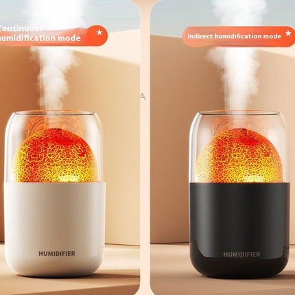 Volcano Humidifier, 300ml Small Portable Humidifier, USB Personal Desktop Humidifier