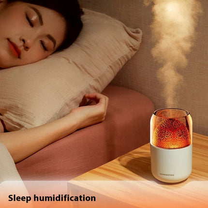 Volcano Humidifier, 300ml Small Portable Humidifier, USB Personal Desktop Humidifier