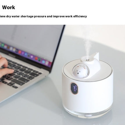 Space Shuttle Humidifiers with Night Light, Mini Cool Mist Humidifier 500ml Portable Air Diffuser